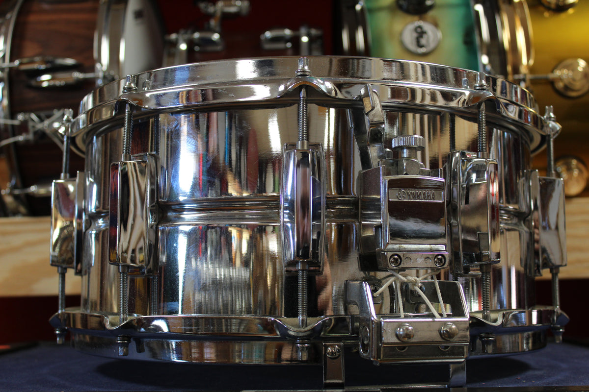 1980s Yamaha 6.5x14 SD296 Model Steel Snare Drum