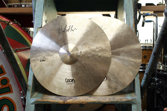 Used Leon Cymbals 14" Swing Hats Hi-Hat Cymbals 695/800g