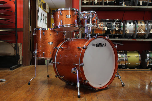 Yamaha Absolute Hybrid Maple 4-piece Shell Pack 22/16/12/10 - Orange Sparkle