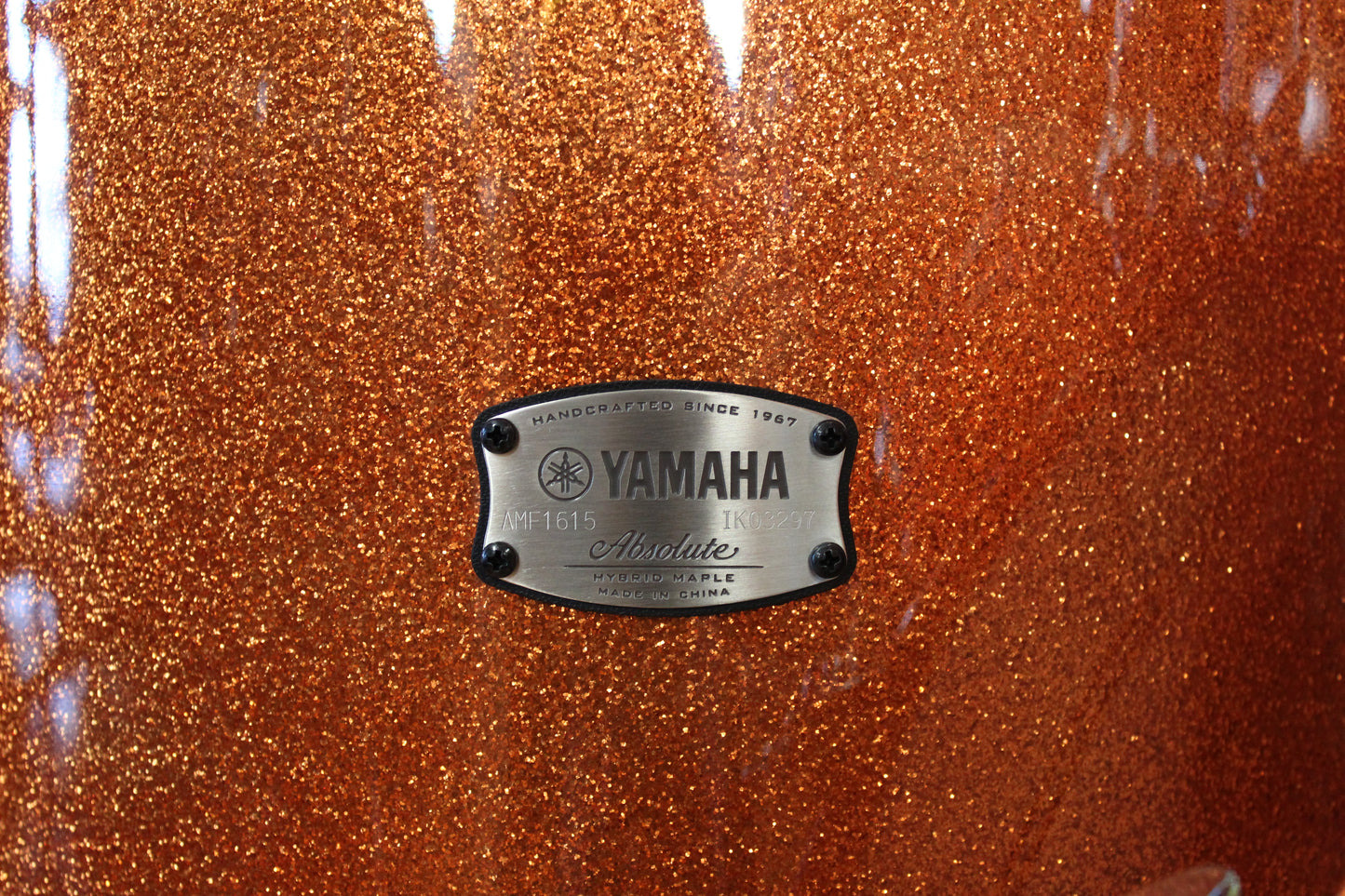 Yamaha Absolute Hybrid Maple 4-piece Shell Pack 22/16/12/10 - Orange Sparkle