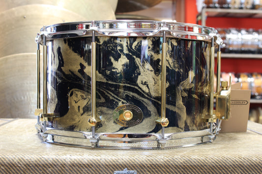 2024 Noble & Cooley SS Maple 8"x14" in Black & Gold Galaxy Lacquer