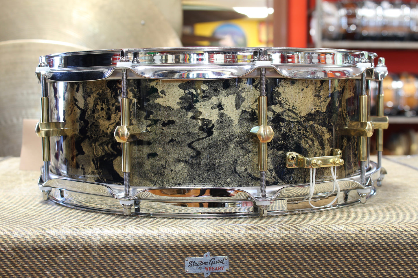 2024 Noble & Cooley SS Maple 5"x14" in Black & Gold Galaxy Lacquer