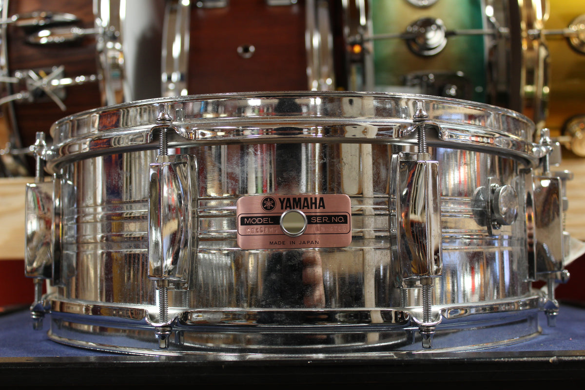 1980s Yamaha 5x14 SD350MG Chrome Over Steel Model Snare Drum