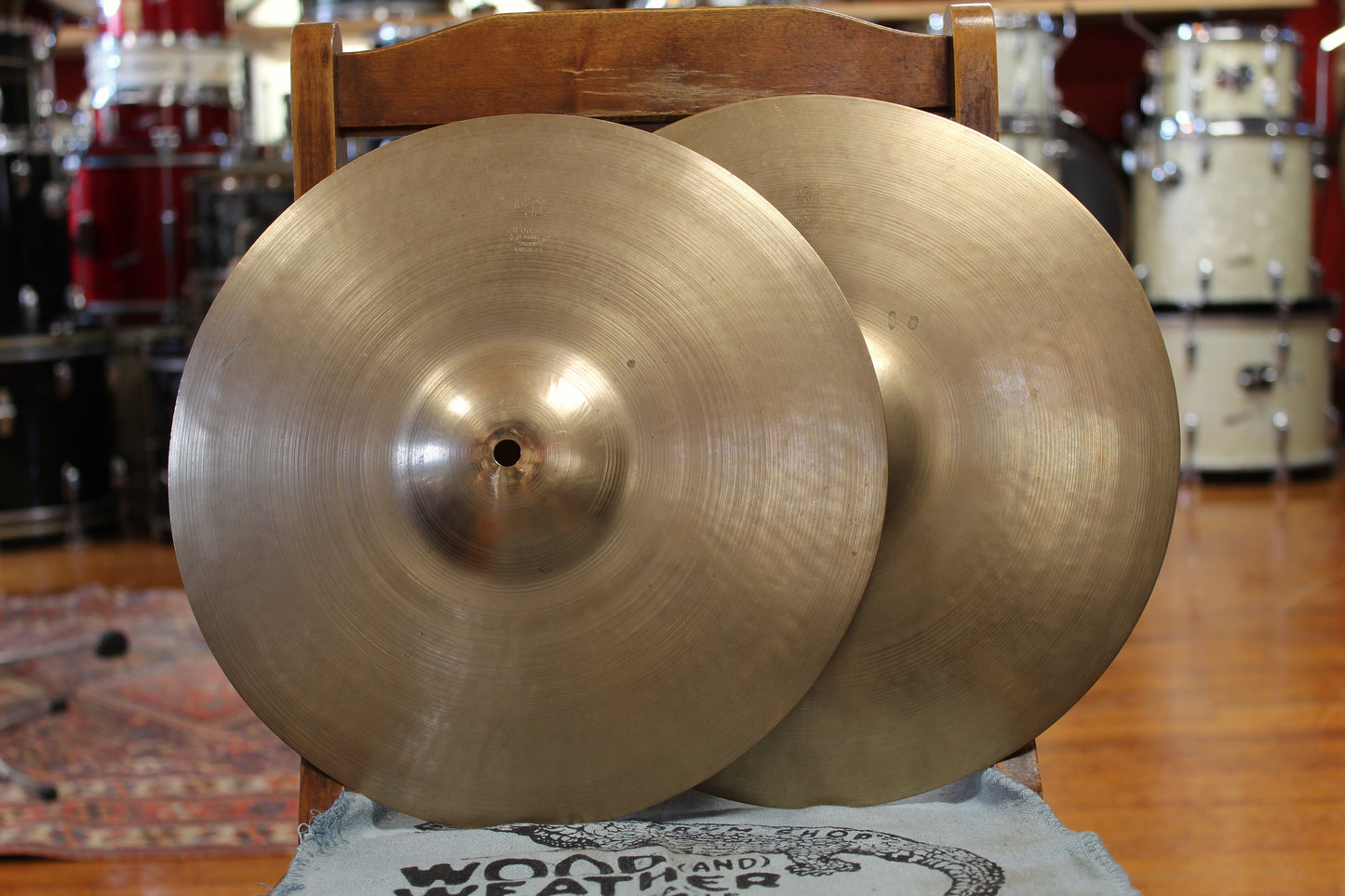 1930/40s A. Zildjian 12" First Stamp Hi-Hats 460/470g