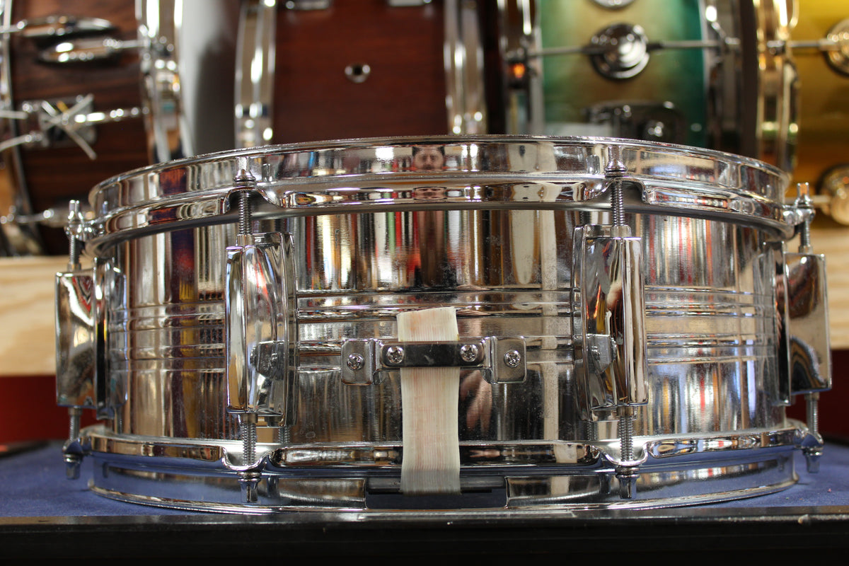 1980s Yamaha 5x14 SD350MG Chrome Over Steel Model Snare Drum