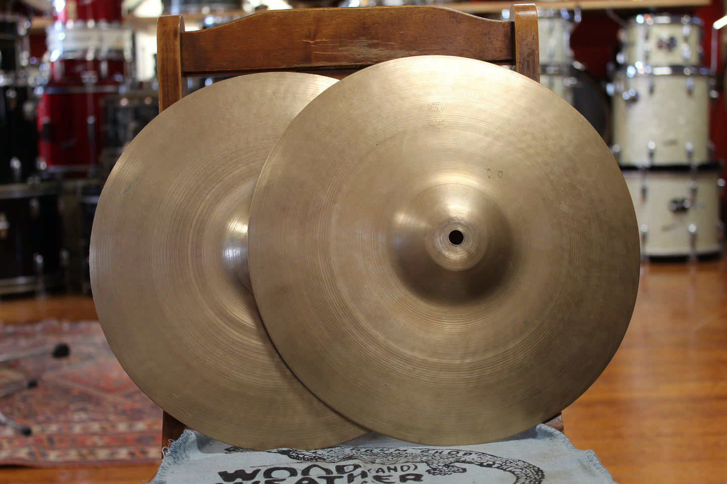 1930/40s A. Zildjian 12" First Stamp Hi-Hats 460/470g