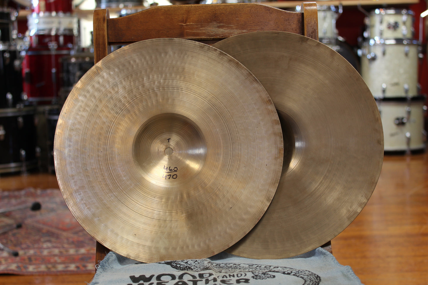 1930/40s A. Zildjian 12" First Stamp Hi-Hats 460/470g