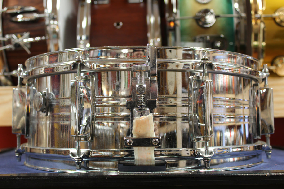 1980s Yamaha 5x14 SD350MG Chrome Over Steel Model Snare Drum