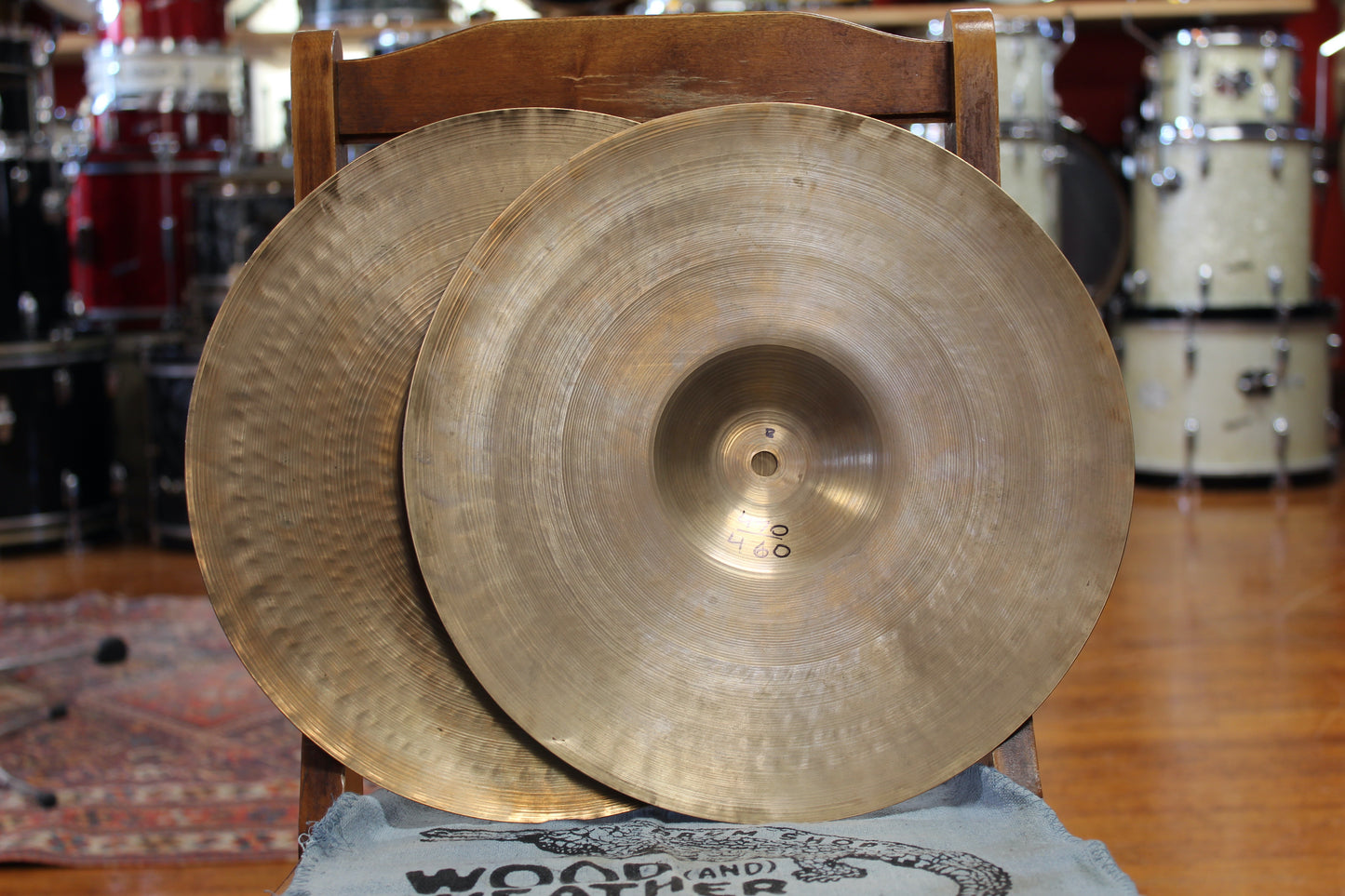 1930/40s A. Zildjian 12" First Stamp Hi-Hats 460/470g