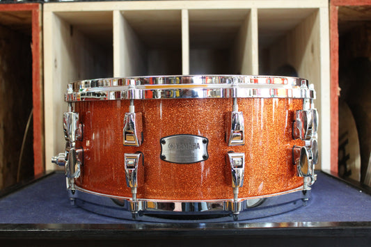 Yamaha 14x6 Absolute Hybrid Maple Snare Drum - Orange Sparkle
