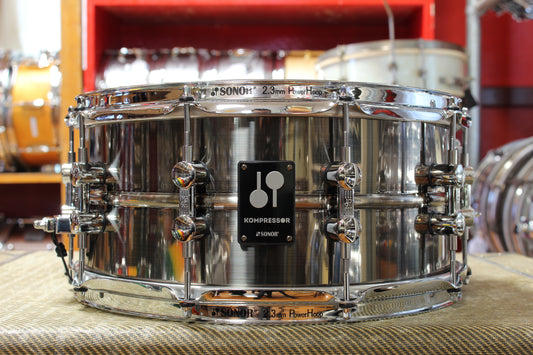 Sonor 6.5"x14" Kompressor Series Snare Drum Black Brushed Brass
