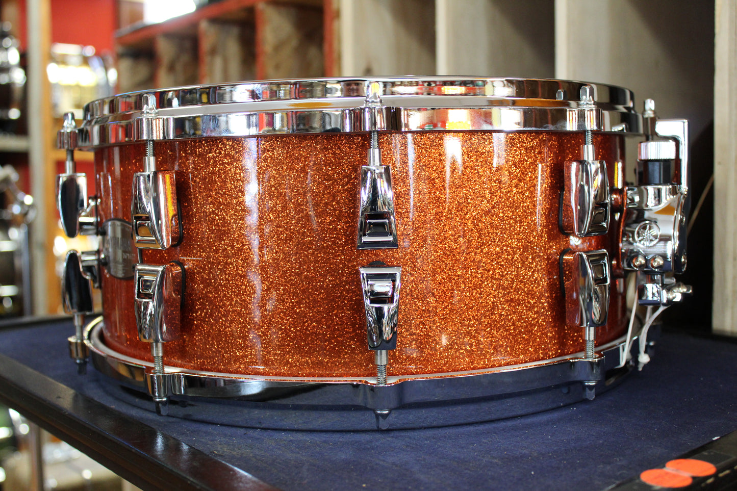 Yamaha 14x6 Absolute Hybrid Maple Snare Drum - Orange Sparkle