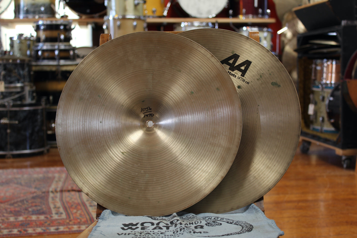 Sabian 14" AA Medium Hats 1056/1470g