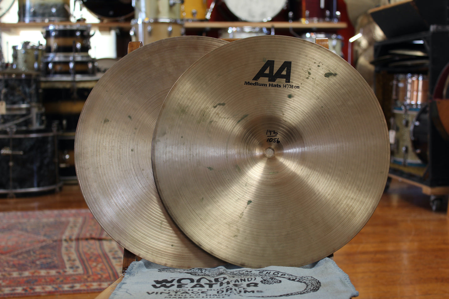 Sabian 14" AA Medium Hats 1056/1470g
