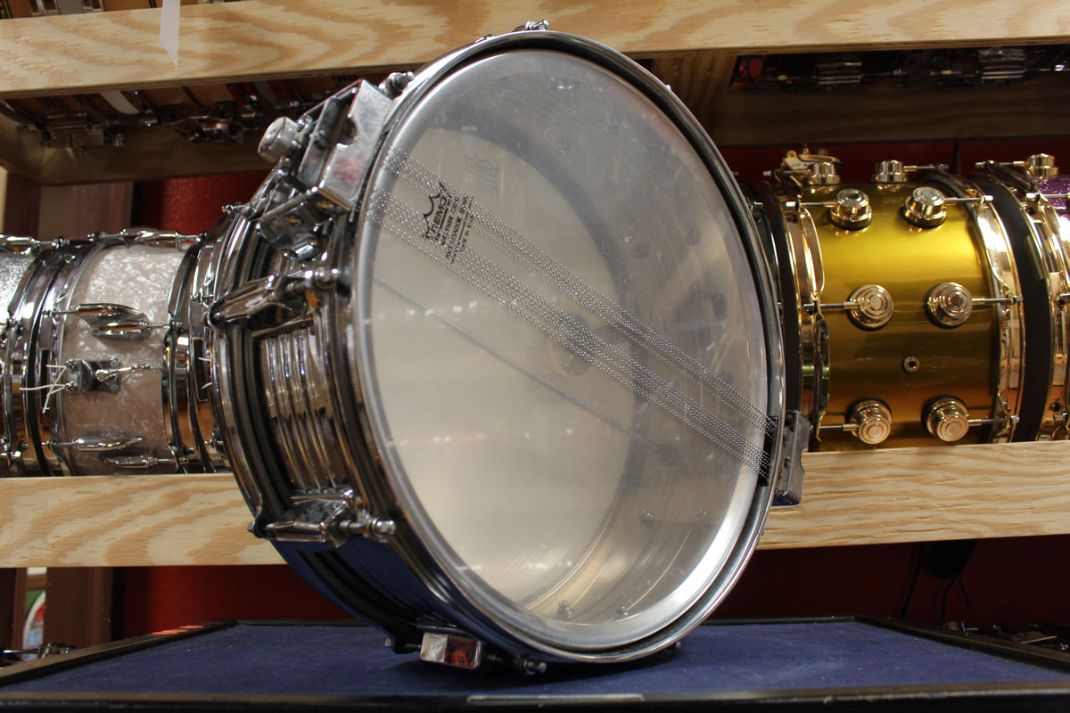 1980s Pearl 5x14 Chrome Over Brass 4814 Jupiter Snare Drum
