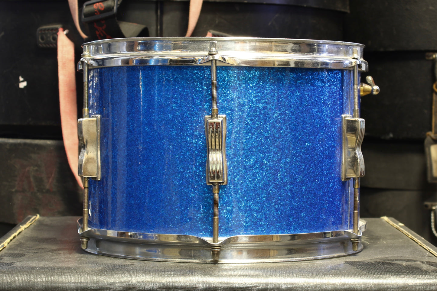 1960's Ludwig 8"x12" Tom in Blue Sparkle Club Date