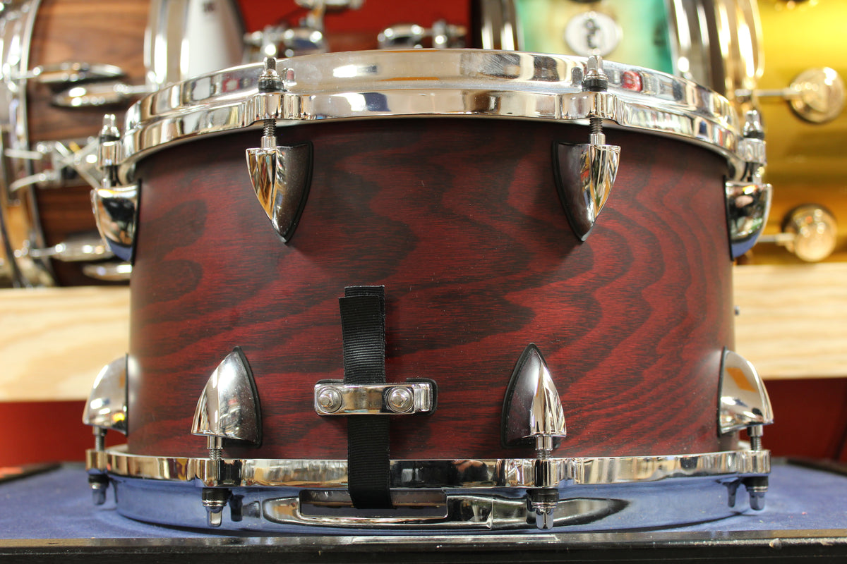 Orange County Drum and Percussion 7x13 Ash Maple Snare Drum in Chestnut Matte Finish