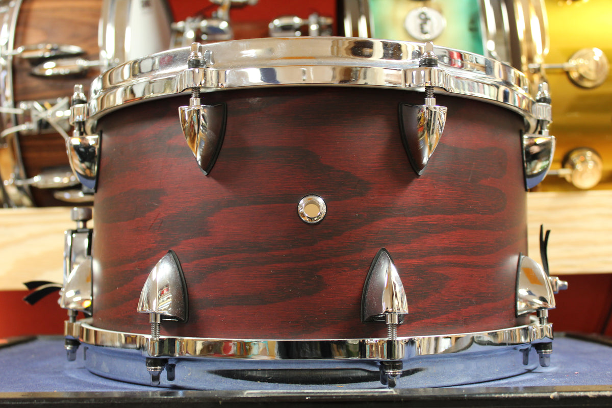 Orange County Drum and Percussion 7x13 Ash Maple Snare Drum in Chestnut Matte Finish