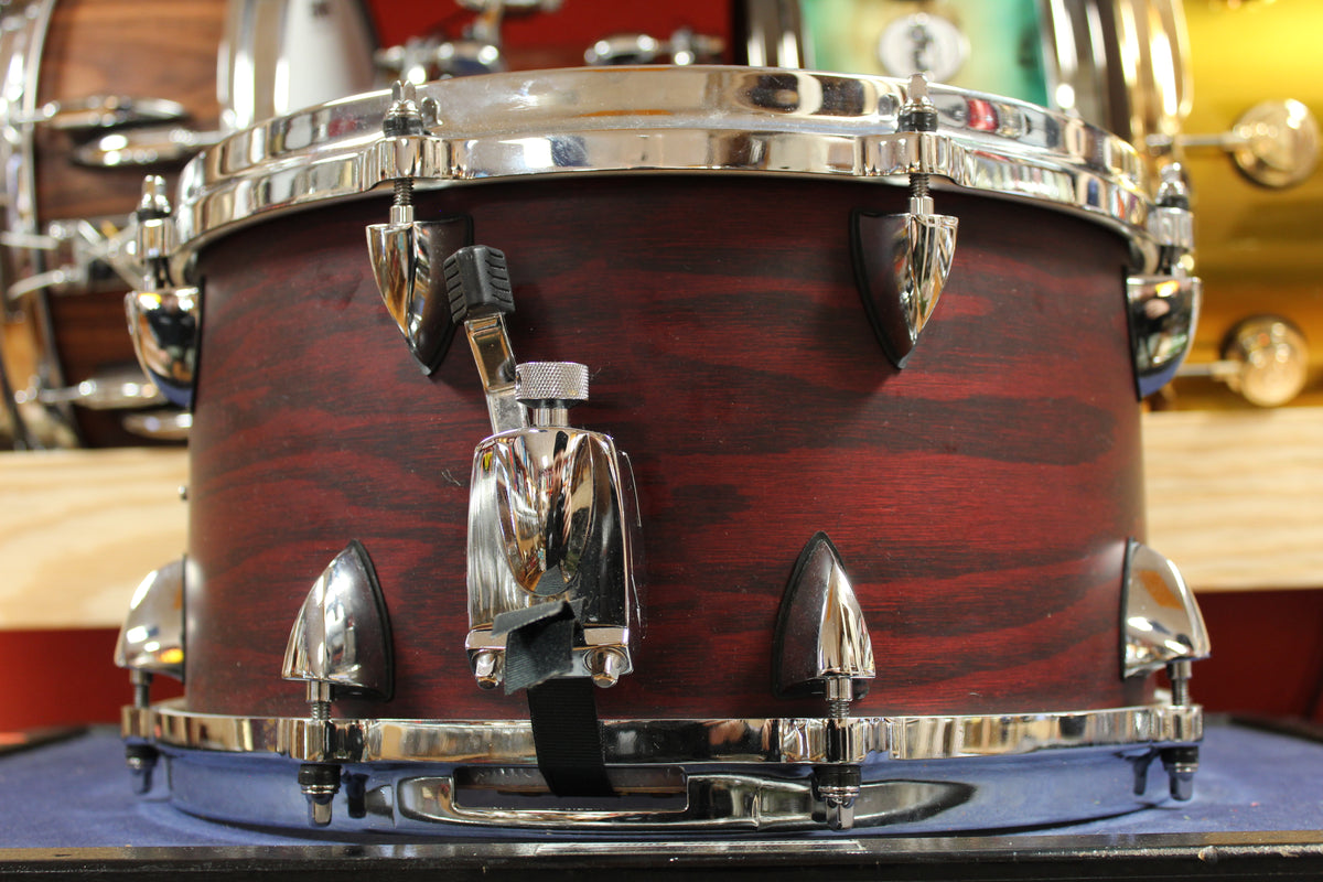 Orange County Drum and Percussion 7x13 Ash Maple Snare Drum in Chestnut Matte Finish