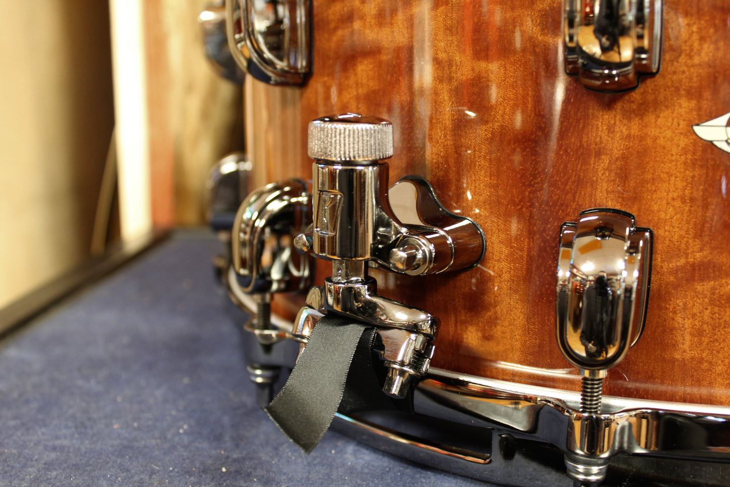 Tama Starclassic Bubinga  14"x6.5" Snare Drum Figured Gloss African Cherry