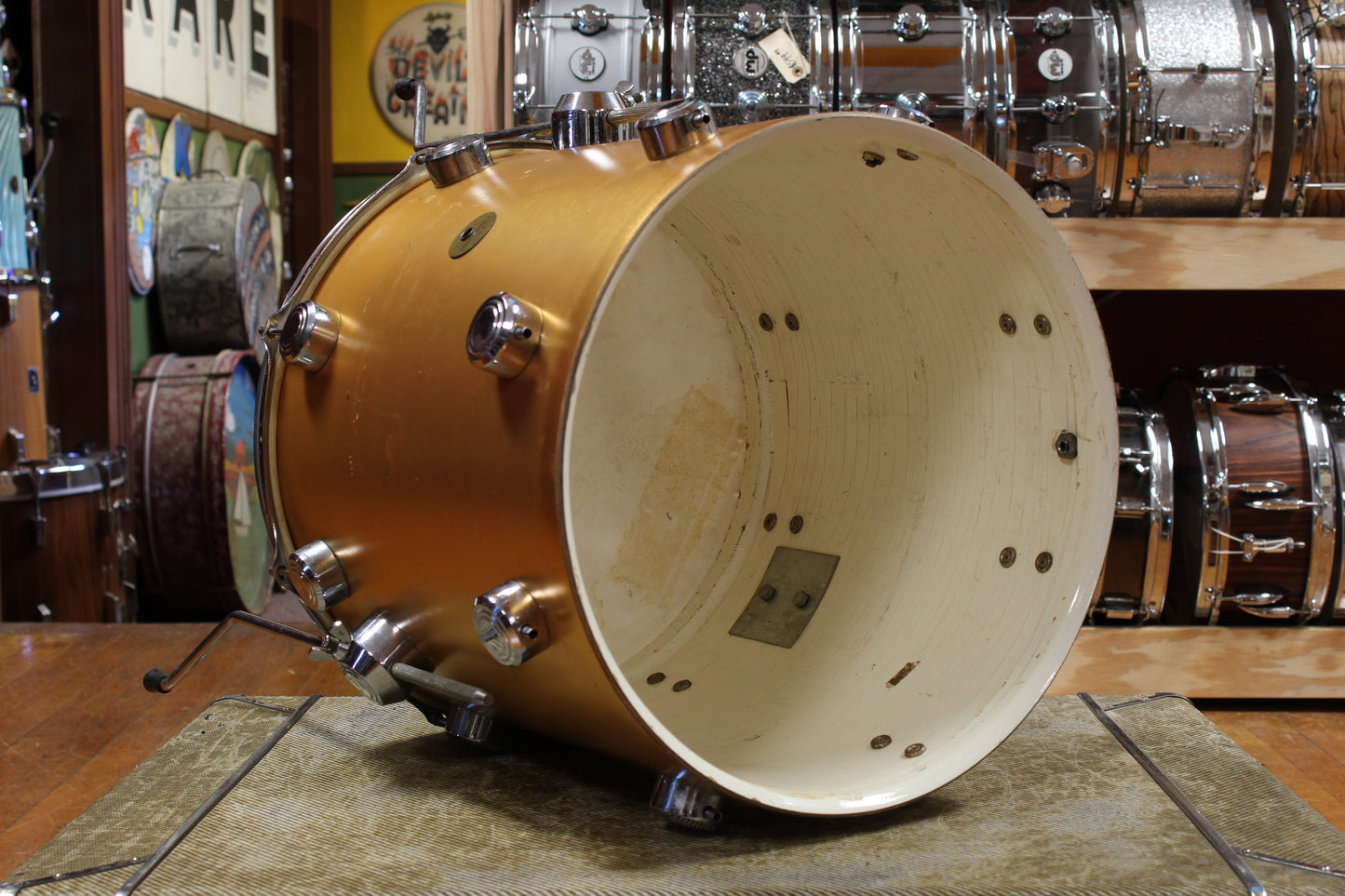 1960s George Hayman Vibra Sonic Outfit in Gold Ingot 14x20 9x13 16x16