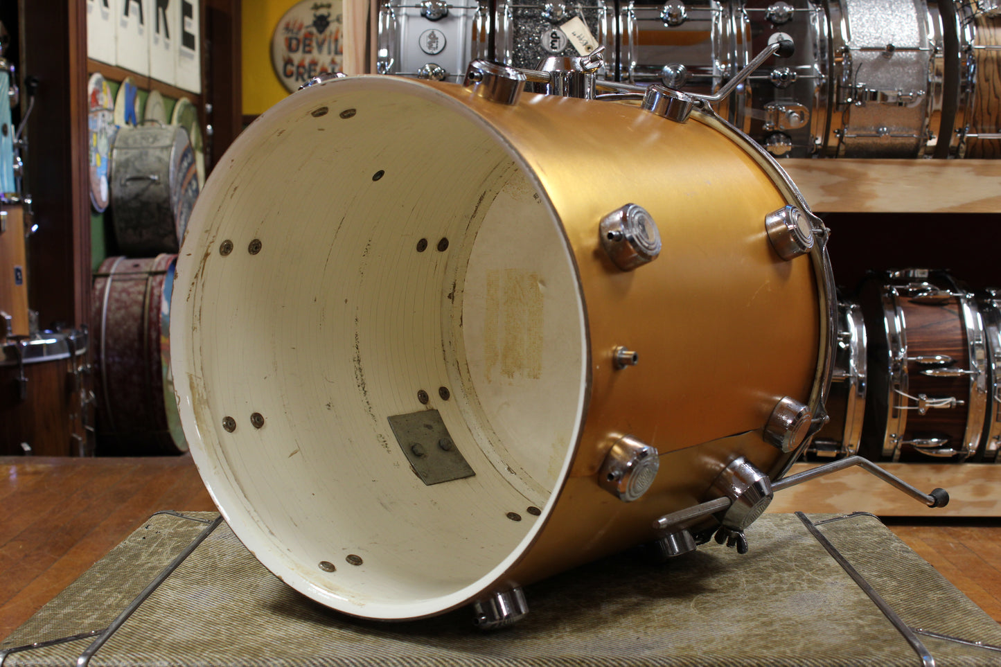 1960s George Hayman Vibra Sonic Outfit in Gold Ingot 14x20 9x13 16x16