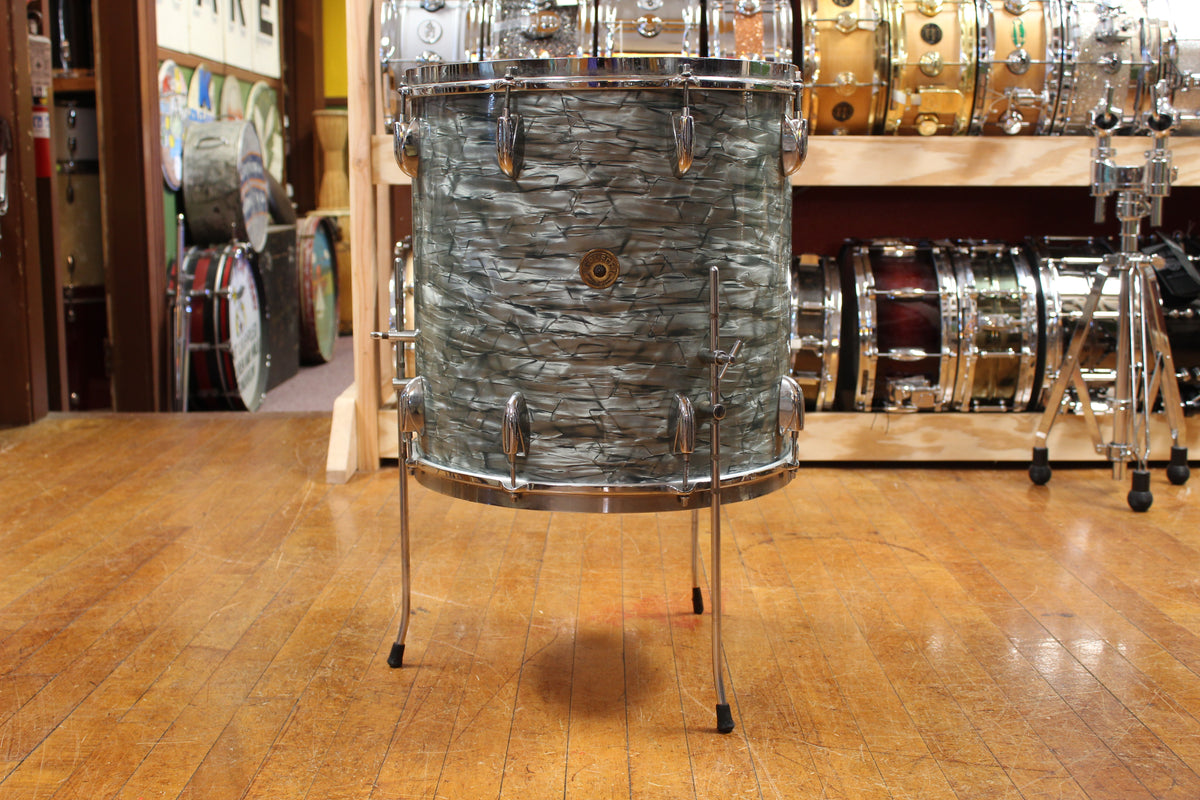 1950s Gretsch Progressive Jazz Outfit in Midnight Blue Pearl 14x20 8x12 16x16