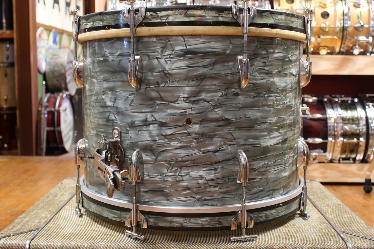 1950s Gretsch Progressive Jazz Outfit in Midnight Blue Pearl 14x20 8x12 16x16