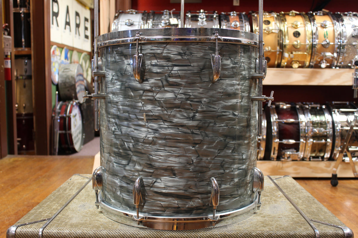 1950s Gretsch Progressive Jazz Outfit in Midnight Blue Pearl 14x20 8x12 16x16