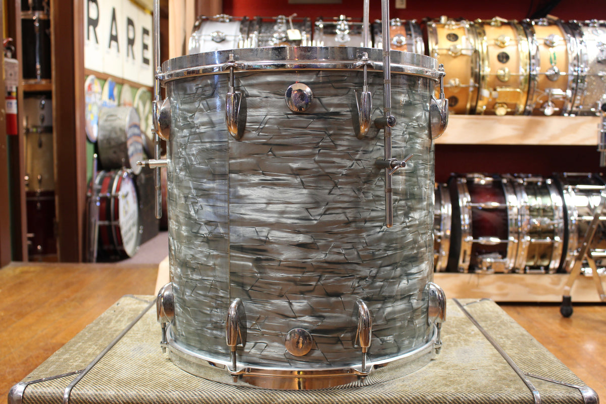 1950s Gretsch Progressive Jazz Outfit in Midnight Blue Pearl 14x20 8x12 16x16