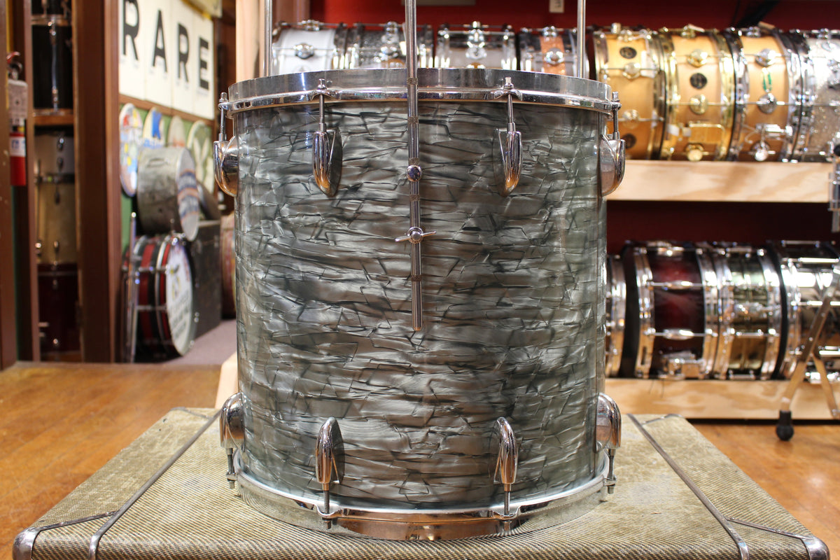 1950s Gretsch Progressive Jazz Outfit in Midnight Blue Pearl 14x20 8x12 16x16