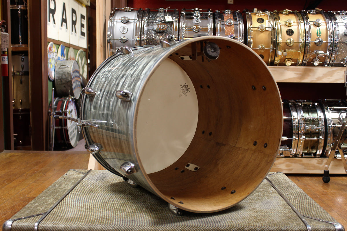1950s Gretsch Progressive Jazz Outfit in Midnight Blue Pearl 14x20 8x12 16x16