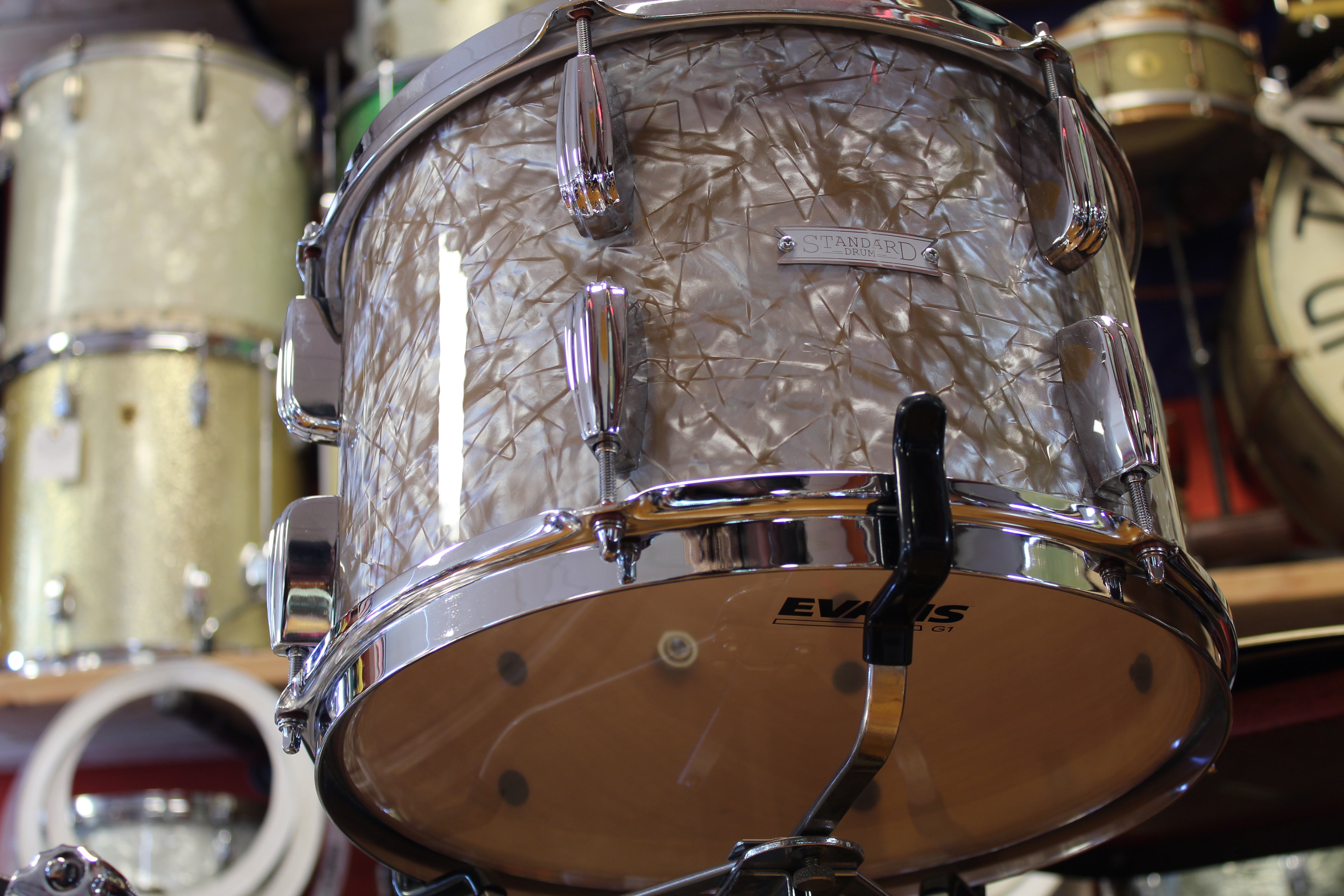 Standard Drum Company Beech in Gold Dust Pearl 12x22 16x16 9x13