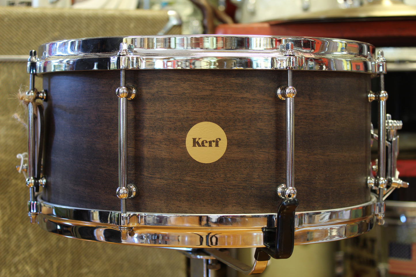 Kerf Drum Co. Ribbon Mahogany Snare Drum 6.5"x14"