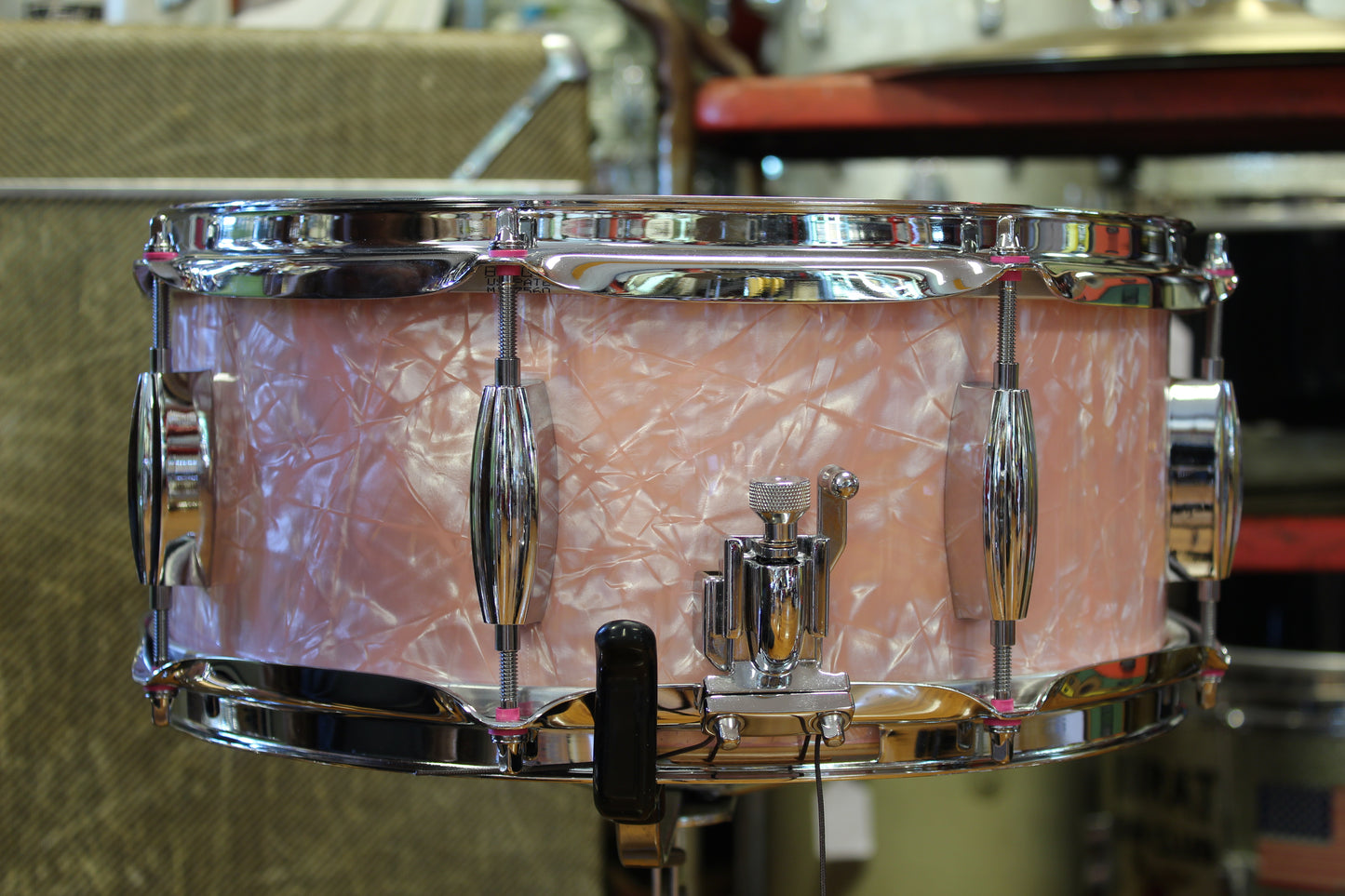 Standard Drum Company Rose Pearl 6x13 Mahogany Snare Drum