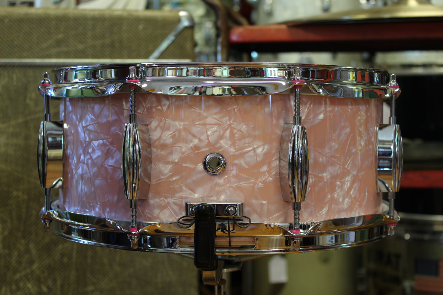 Standard Drum Company Rose Pearl 6x13 Mahogany Snare Drum