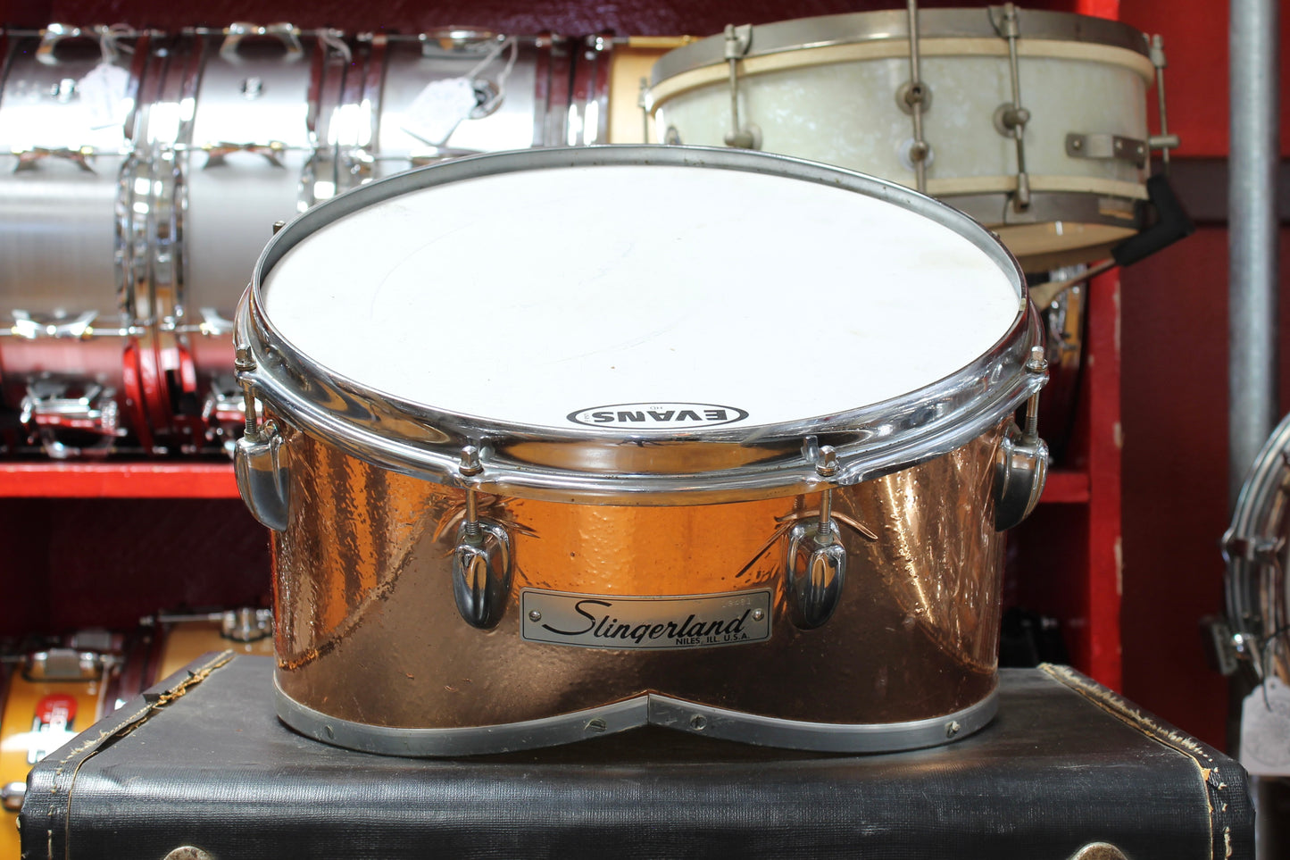 1970's Slingerland 14" Marching Tom in Copper