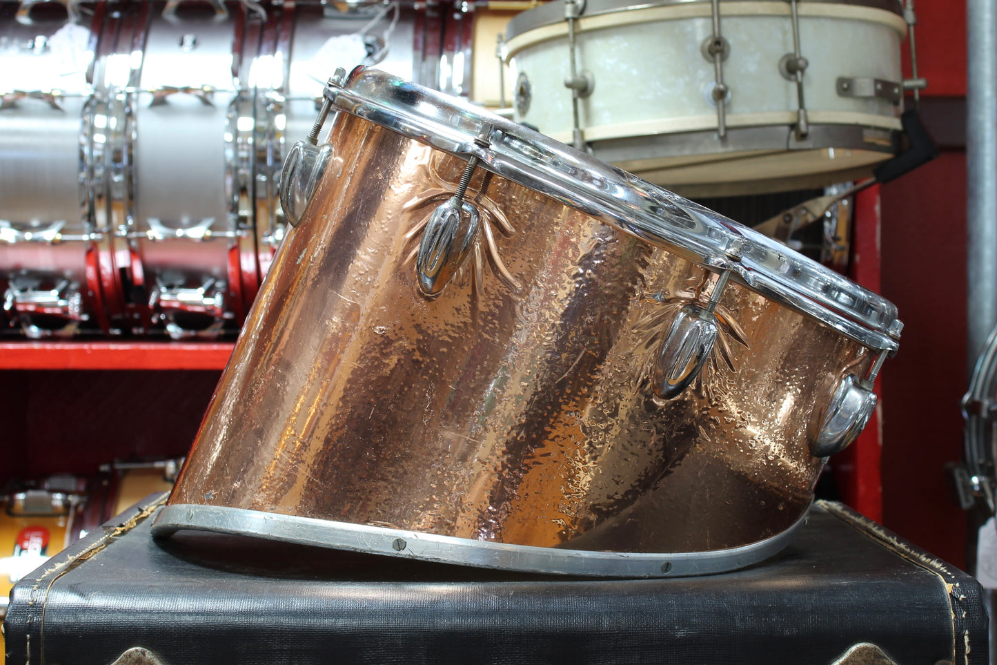 1970's Slingerland 14" Marching Tom in Copper