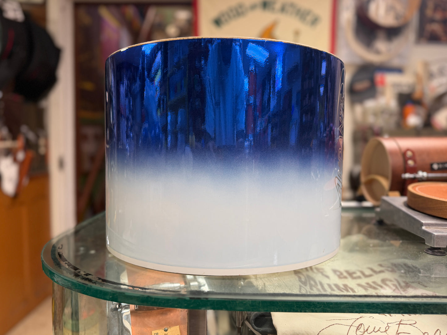 Andante Snare Drum Shell - White Blue Burst 10x14
