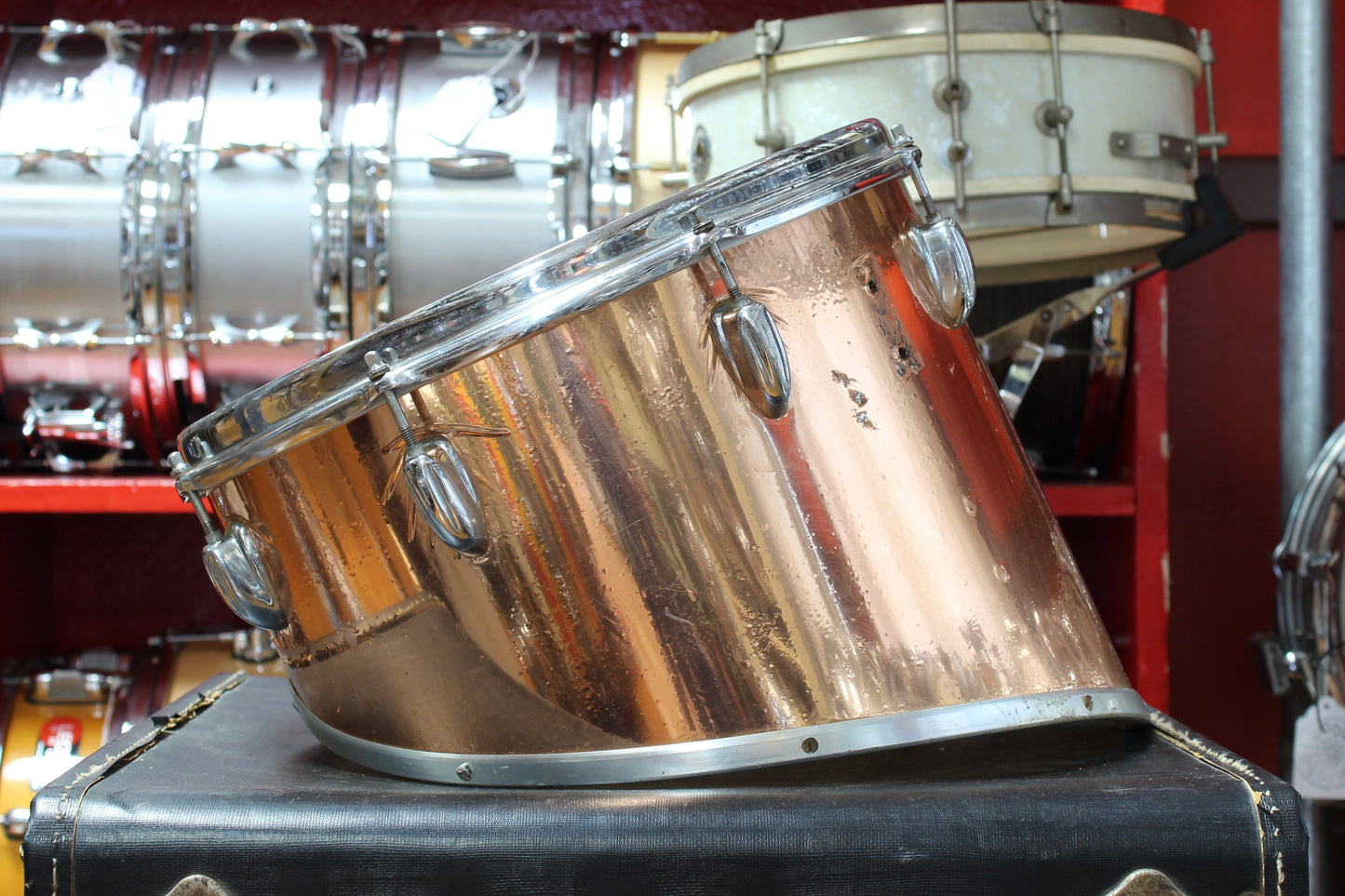 1970's Slingerland 14" Marching Tom in Copper