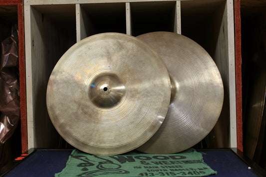 1946-53 A. Zildjian 14" Transition Stamp Hi-Hats 632/709g