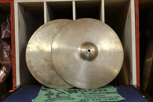 1946-53 A. Zildjian 14" Transition Stamp Hi-Hats 632/709g