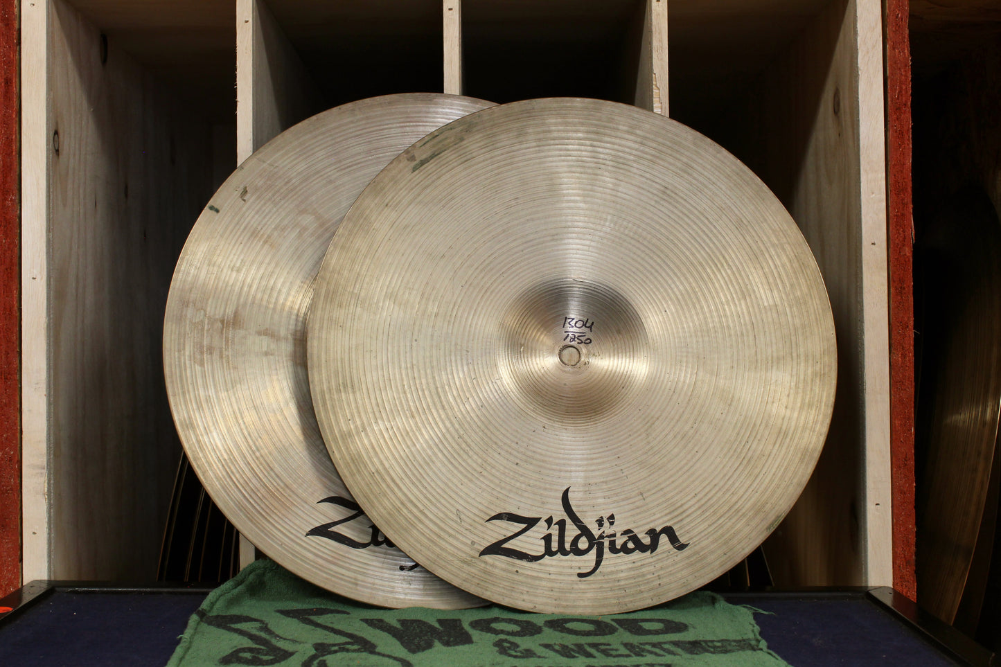 1980s Zildjian 14" A Marching Band Cymbal Pair 1250/1304g