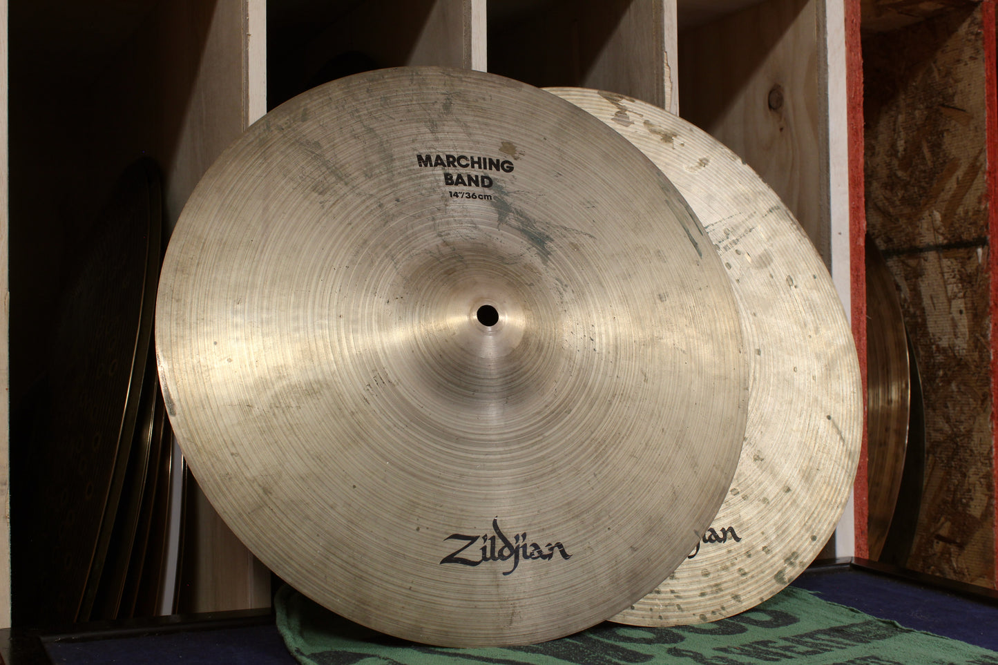 1980s Zildjian 14" A Marching Band Cymbal Pair 1250/1304g