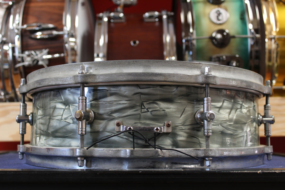 1950s Gretsch 4x14 Max Roach Signature Snare Drum in Midnight Blue Pearl