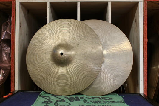 1970s A. Zildjian 14" New Beat Hi-Hats 1111/1475g