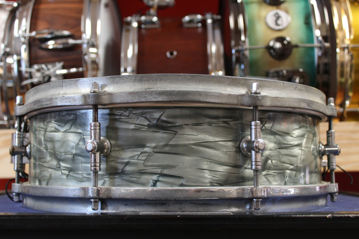 1950s Gretsch 4x14 Max Roach Signature Snare Drum in Midnight Blue Pearl
