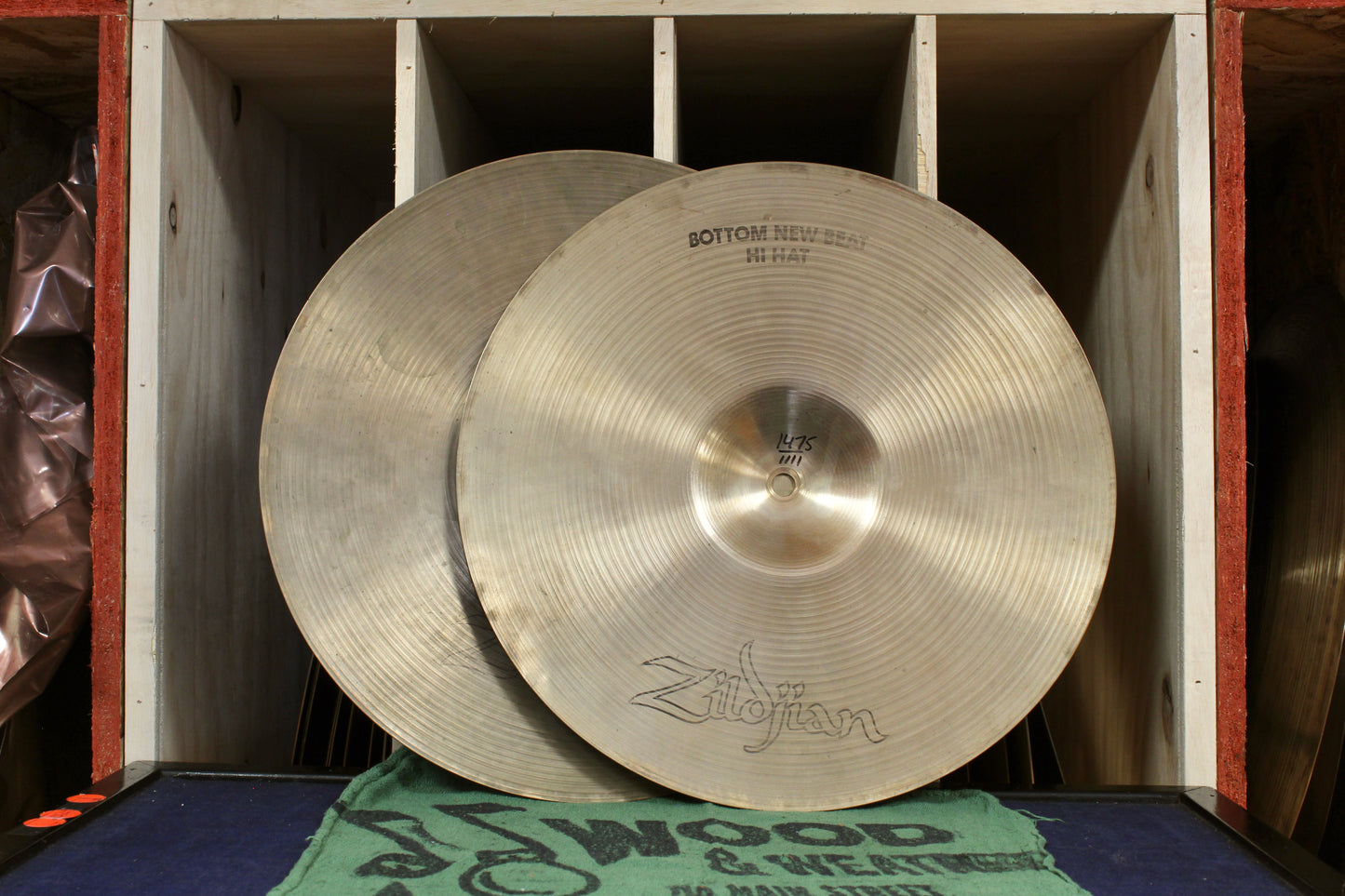 1970s A. Zildjian 14" New Beat Hi-Hats 1111/1475g
