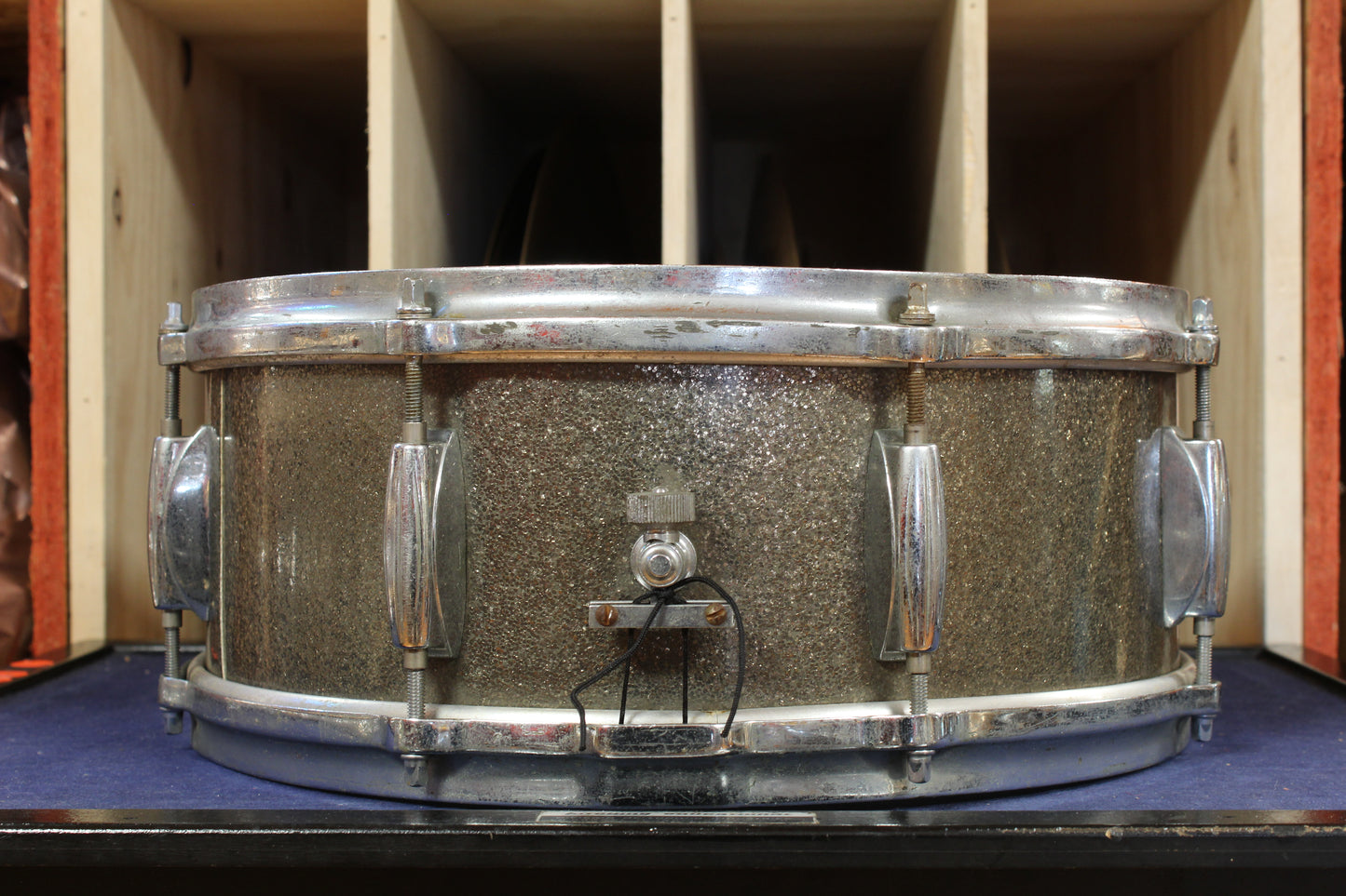 1960s Gretsch 5.5x14 Name Band Model Snare Drum in Starlight Sparkle
