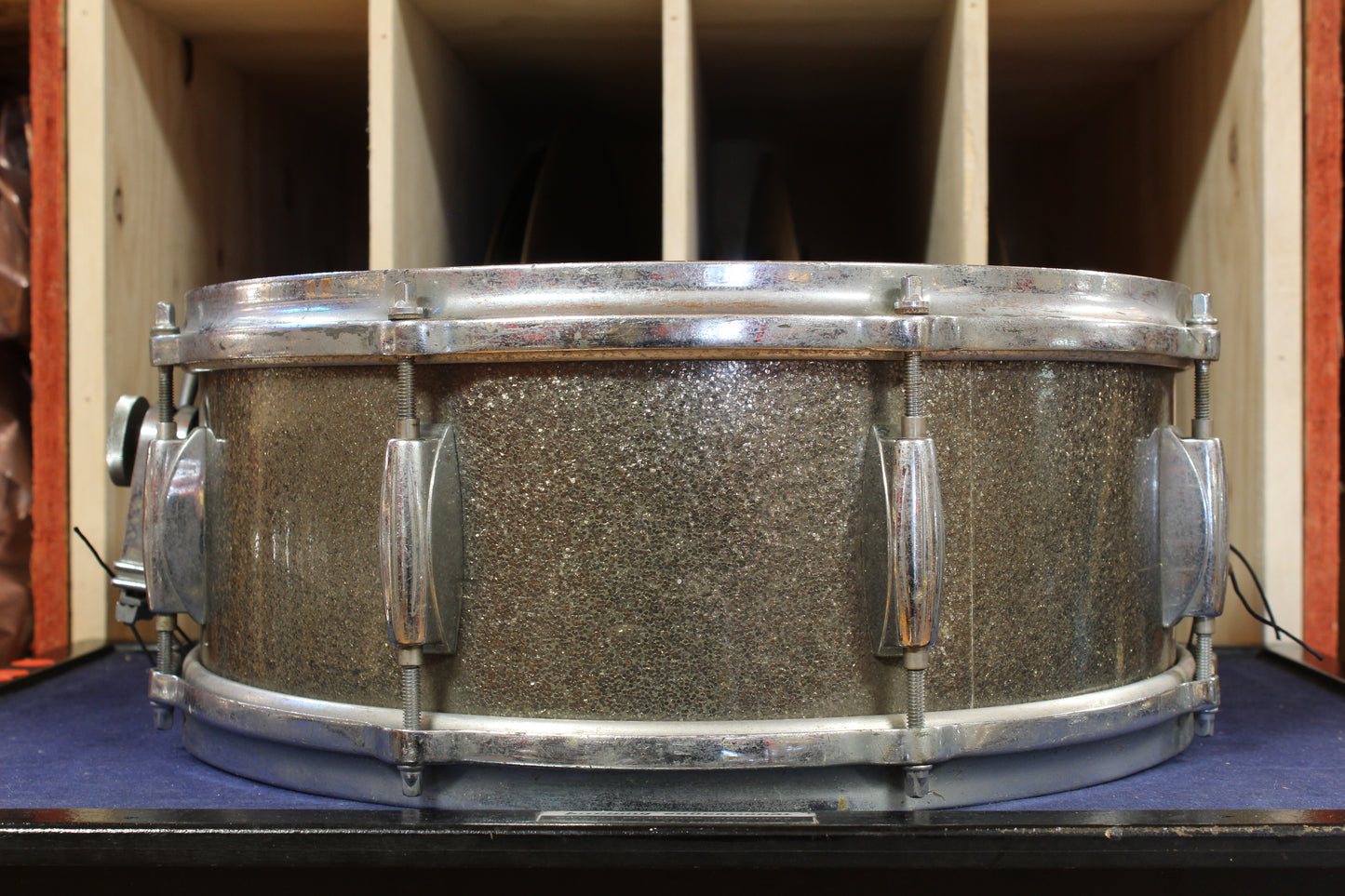 1960s Gretsch 5.5x14 Name Band Model Snare Drum in Starlight Sparkle